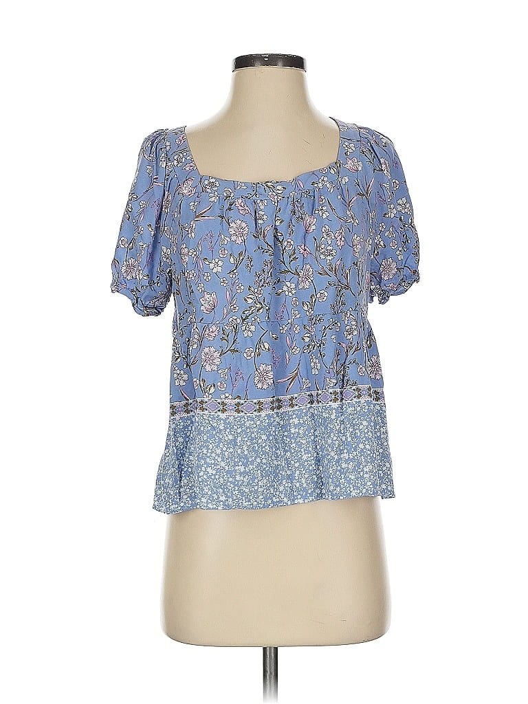 Pre-owned June & Hudson Short Sleeve T-shirt In Blue