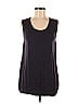Akris Punto 100% Baumwolle Black Purple Sweater Vest Size 8 - photo 1