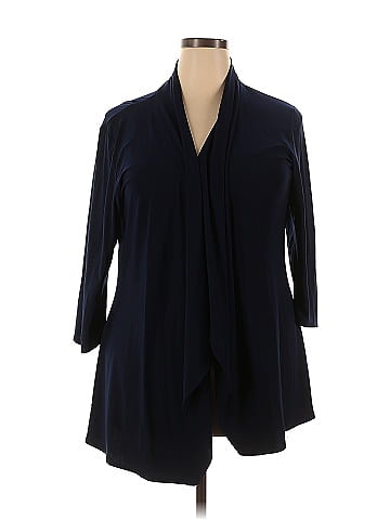 Ashley Blue 3/4 Sleeve Blouse (view 1)