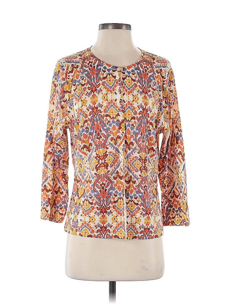 Hill Orange 3/4 Sleeve Blouse Size L 77 off ThredUp