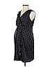 Oh Baby By Motherhood 100% Polyester Polka Dots Black Casual Dress Size L - photo 1