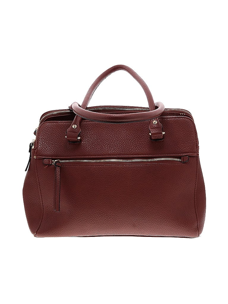 Urban Expressions Solid Burgundy Brown Satchel One size - photo 1