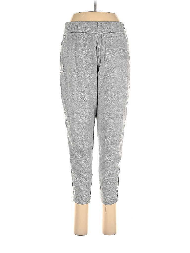 Pre-owned Under Armour Track Pants In Gray