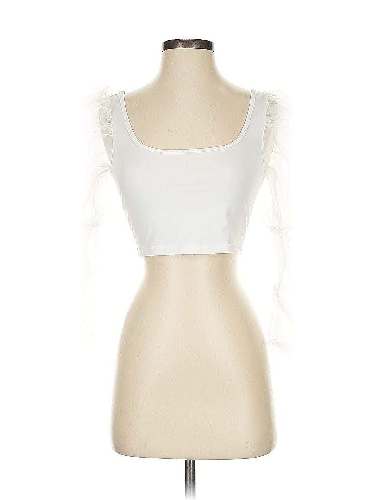 Pre-owned Shein Sleeveless Top White Sweetheart Neckline Tops