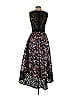 ML Monique Lhuillier 100% Polyester Black Dark Floral Alex Dress Size 2 - photo 2