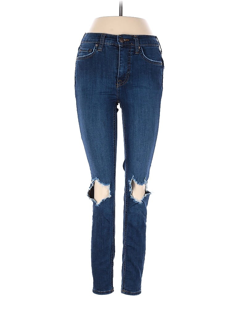 Pre-owned Free People Jeans In Blue
