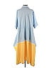 Tome 100% Polyester Blue Patchwork Tie Dye Dress Size 4 - photo 2