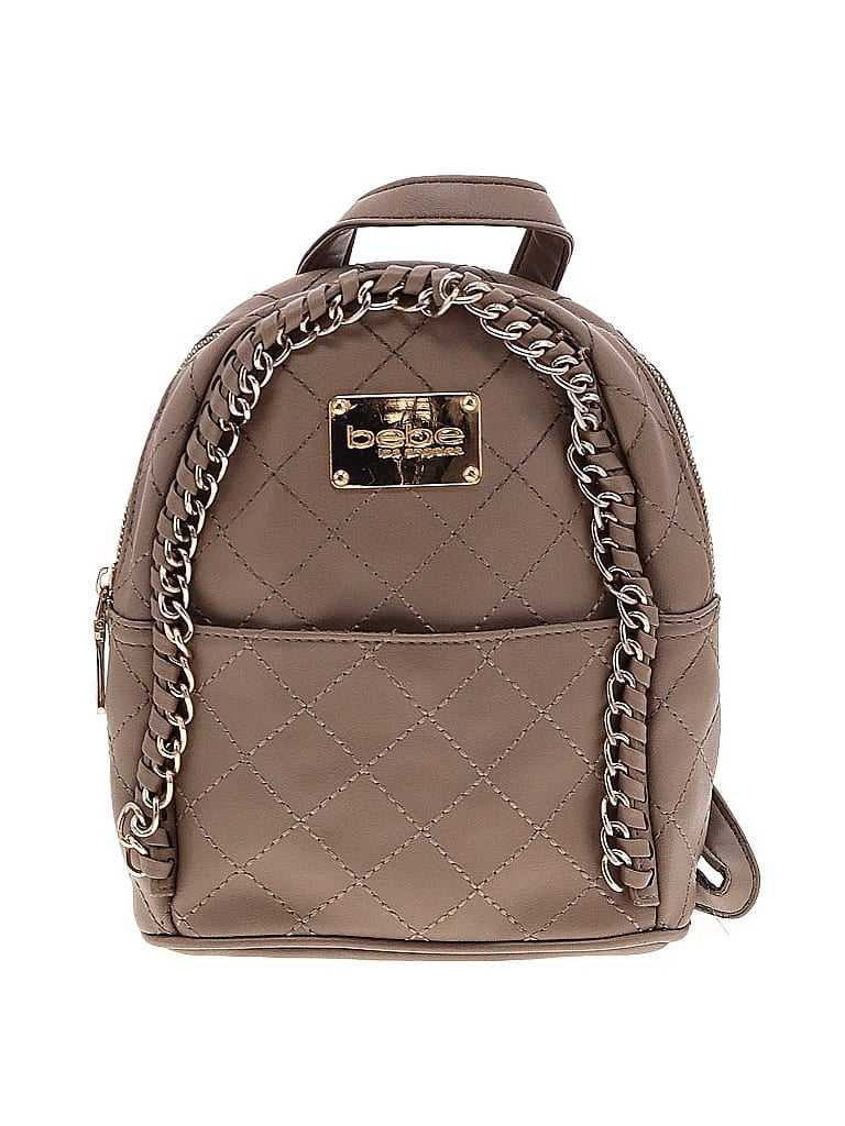 Bebe Gray Tan Backpack One size - photo 1