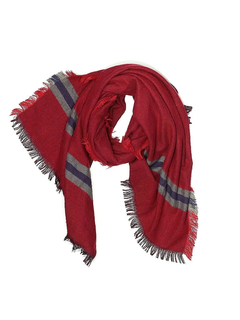 Pre-owned Collection 18 Scarf In Red