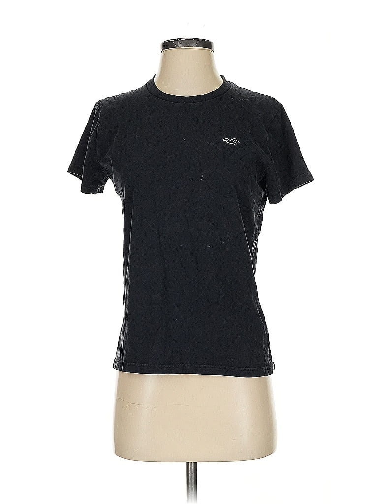 Pre-owned Hollister Active T-shirt In Black