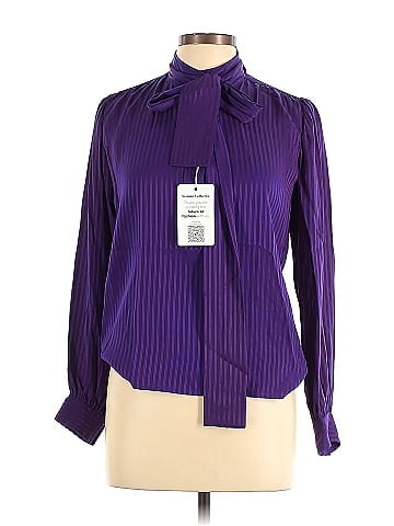 Saint Laurent Long Sleeve Silk Top (view 1)