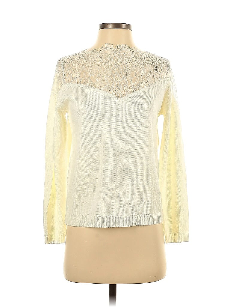 Pre-owned Shein Turtleneck Sweater In White