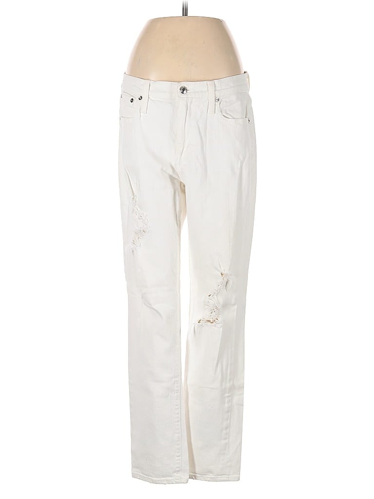 Pre-owned Point Sur Jeans In White