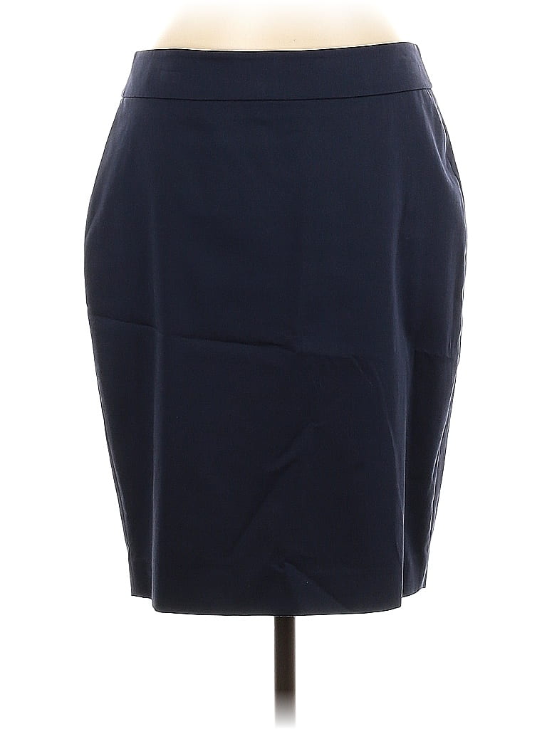 Pre-owned Ann Taylor Formal Skirt In Blue