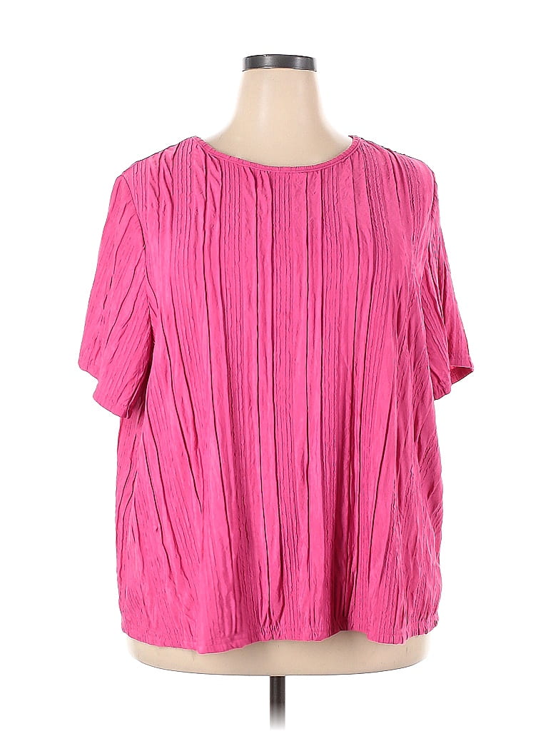 Haut Imprimé Transparent Rose NEXT - Taille 20 (Plus Size) - Coupe Boxy - Été - Neuf Sans étiquettes