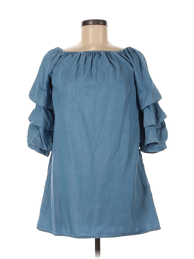 Click to view more detailed imagery on our partner's website Pre-owned Zara Casual Dress In Blue