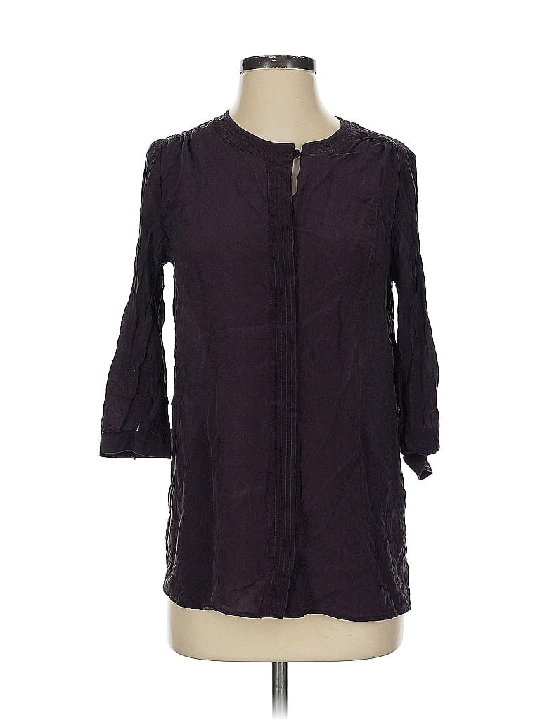 Pre-owned Banana Republic 3/4 Sleeve Button Down Shirt In Purple
