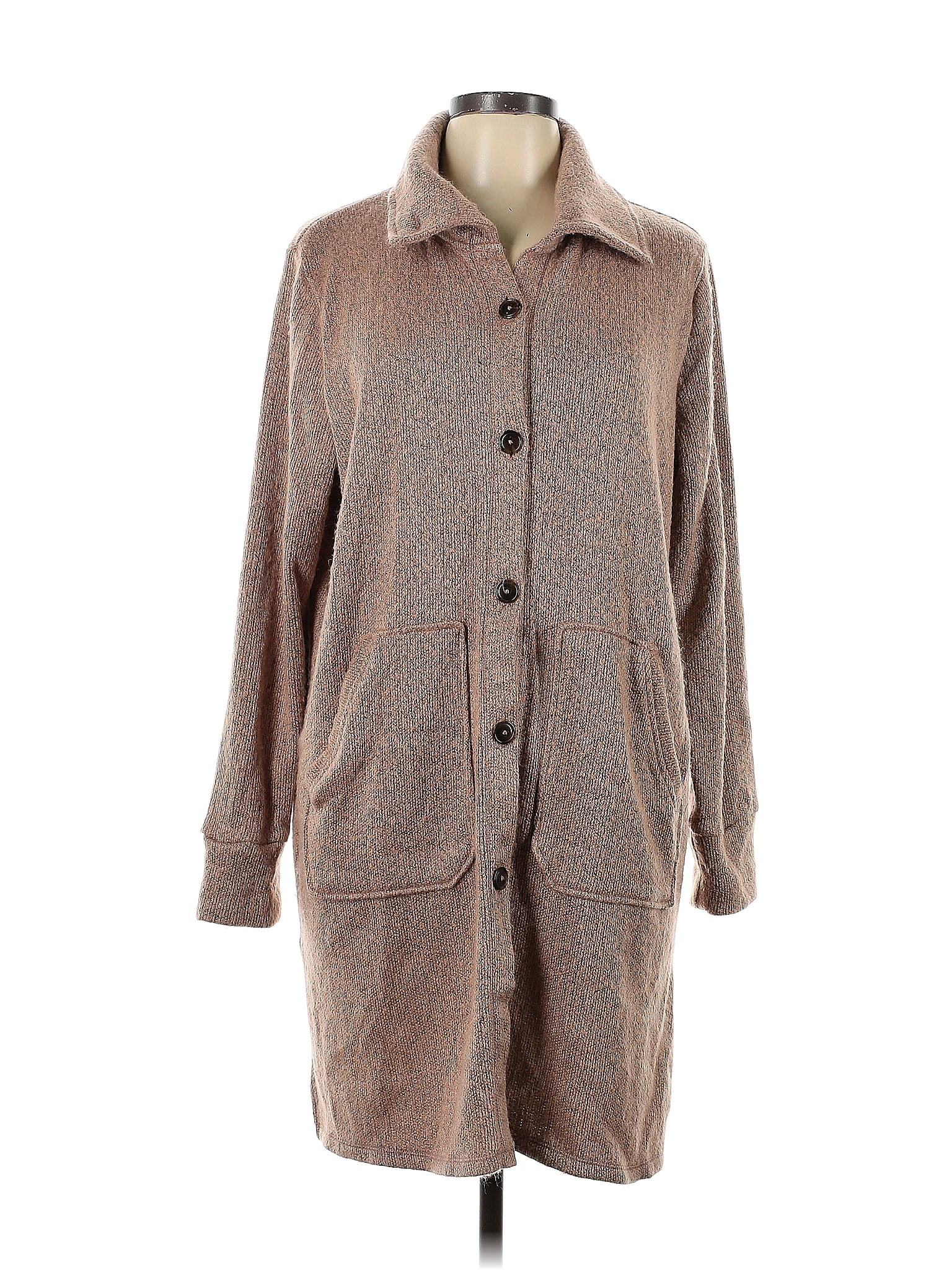 Cuddl Duds Brown Cardigan Size L 59 off ThredUp