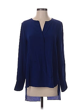 Bcbgmaxazria Long Sleeve Silk Top