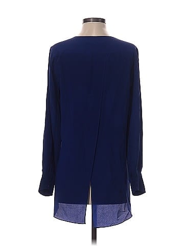 BCBGMAXAZRIA Long Sleeve Silk Top (view 2)