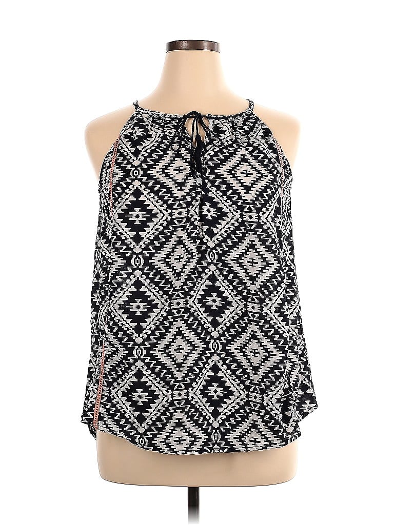 Mystree 100% Polyester Black Tank Top Size L - photo 1