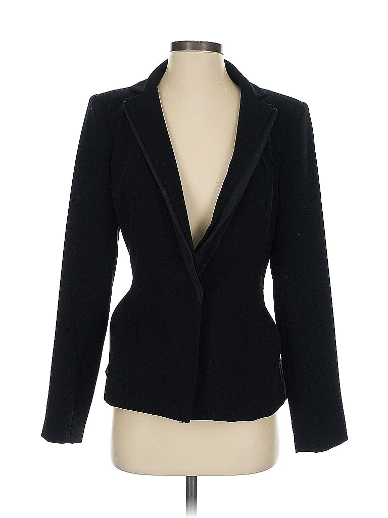 White Blazer with Black and Pink Stripes by Nanette Lepore
