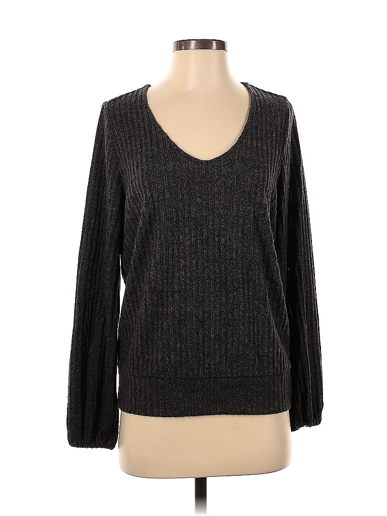 Liverpool Los Angeles Metallic Gray Pullover Sweater Size S - photo 1