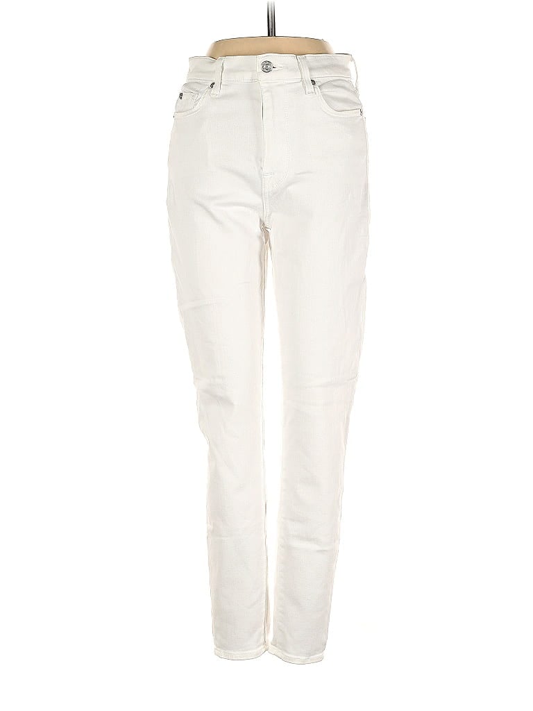 Pre-owned 7 For All Mankind Jeans In White
