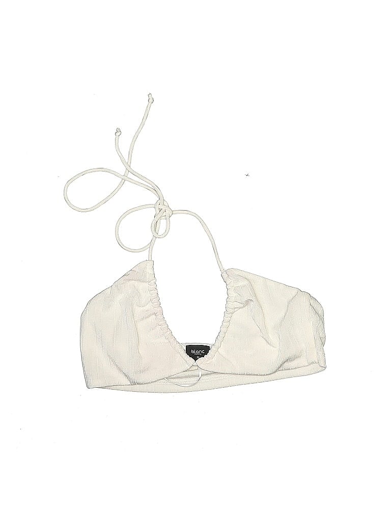 BLANC Pre-owned Swimsuit Top Ivory Swimwear In White