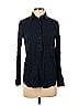 J.Crew Houndstooth Blue Long Sleeve Button-Down Shirt Size 0 - photo 1