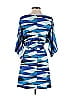 Julie Brown Print Blue Casual Dress Size P (petite) - photo 2