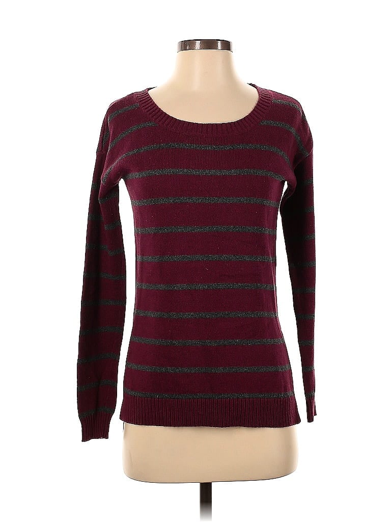 Pre-owned Arizona Jean Company Pullover Sweater In Burgundy