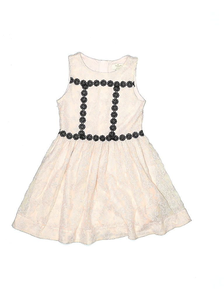 Kate Spade New York 100% Nylon Hearts Ivory Dress Size 6X - photo 1
