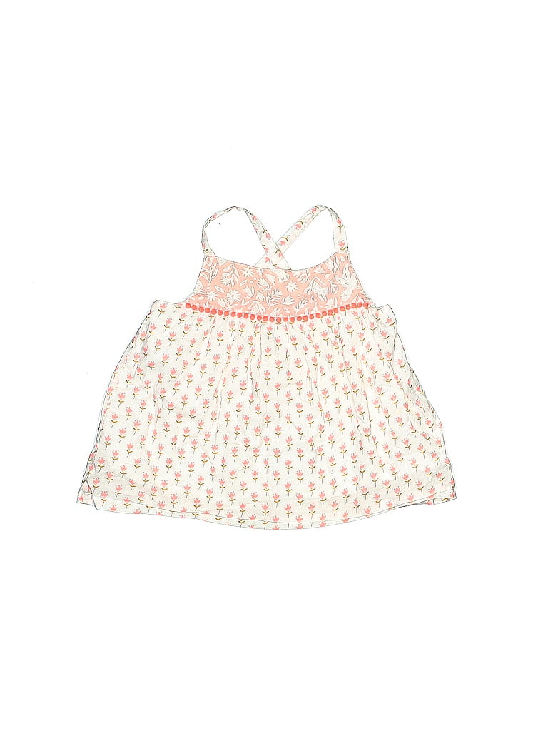 Baby Boden 100% Cotton Ivory Sleeveless Blouse Size 6-12 mo - photo 1