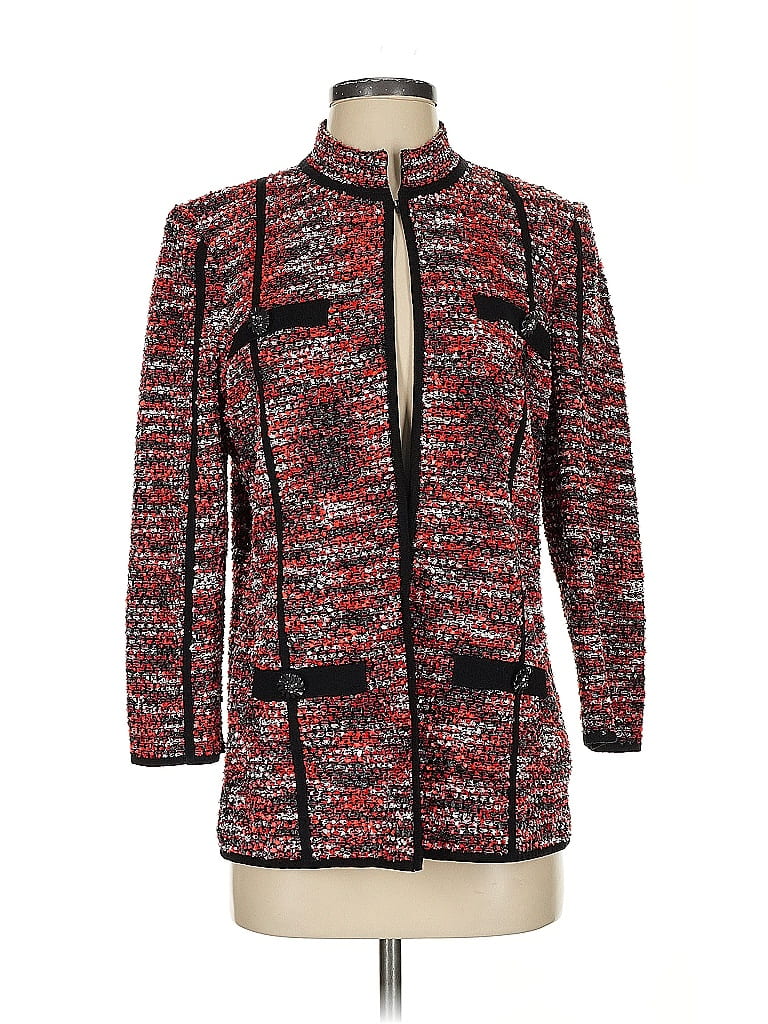Blazer Misook Noir Et Rose - Taille S-M, Printemps, Polyvalent