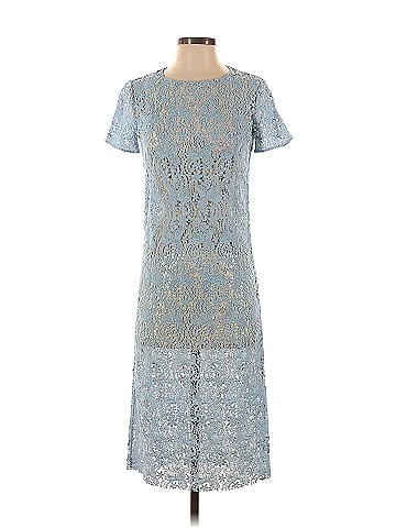 Nina Ricci Ice Blue Guipure Lace Dress (view 1)