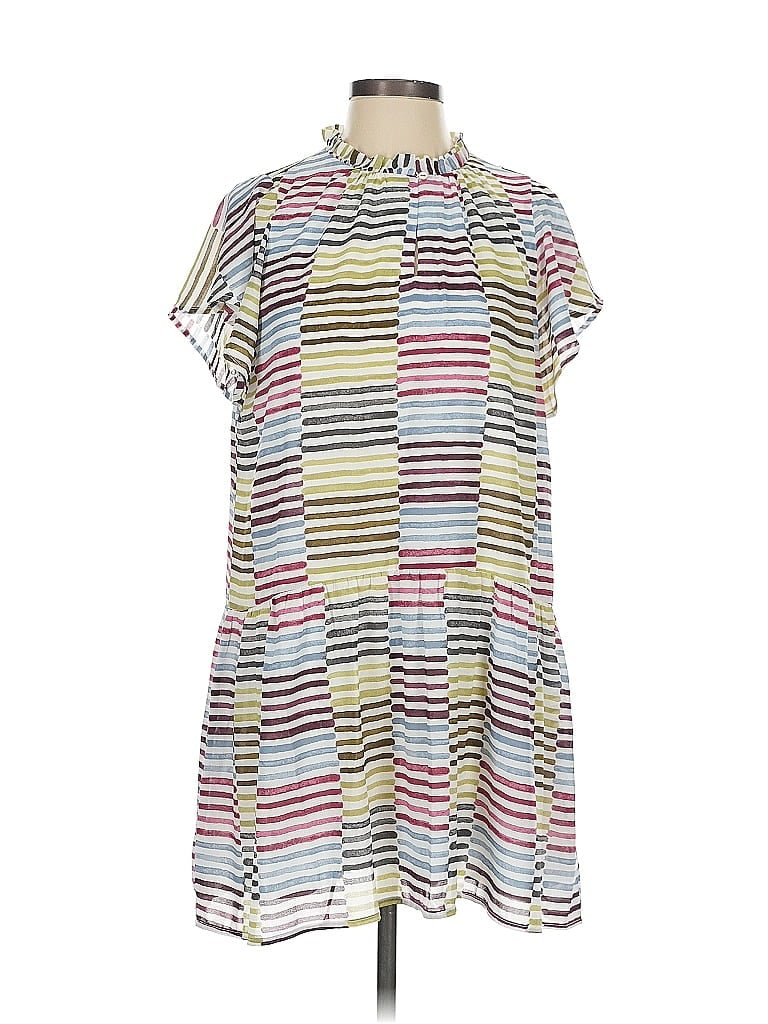 Pre-owned Ann Taylor Loft Casual Dress In Gray