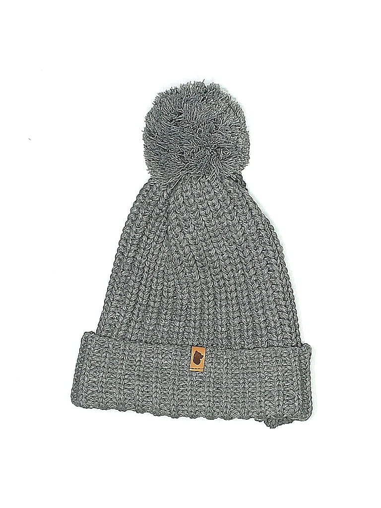 Pre-owned Assorted Brands Beanie Hat In Gray