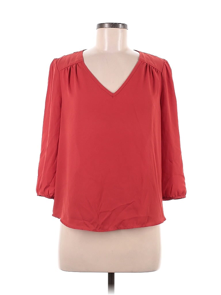 Pre-owned Skies Are Blue 3/4 Sleeve Blouse In Red