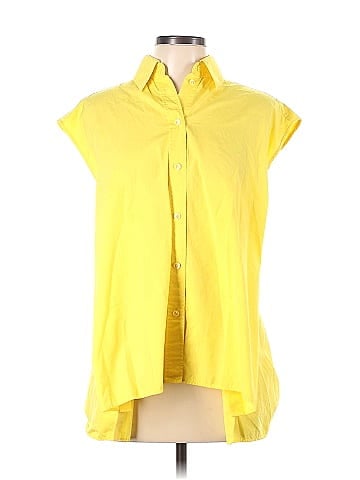 Nina Ricci Yellow Button Down Top (view 1)