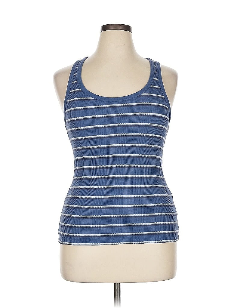 Pre-owned Aerie Sleeveless Top Blue Halter Neckline Tops