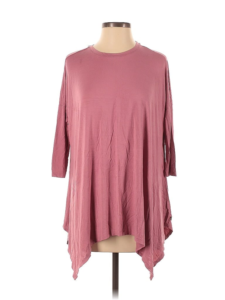 MATILDA JANE Pre-owned 3/4 Sleeve T-shirt In Burgundy