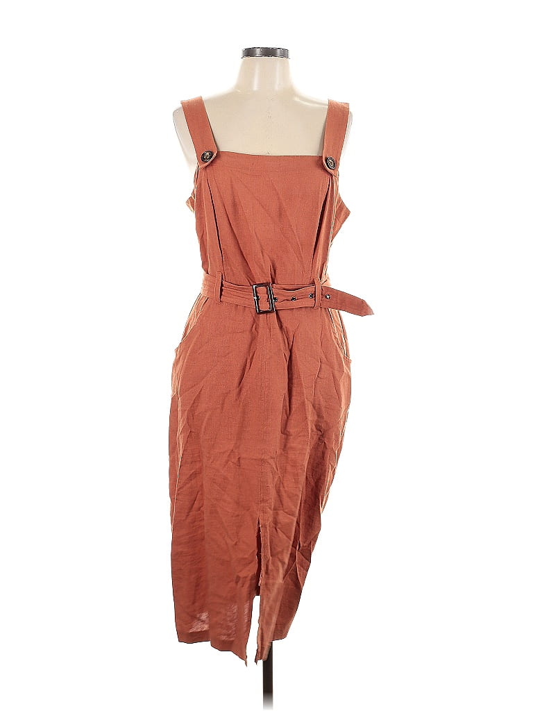 As U Wish Brown Casual Dress Size L - photo 1