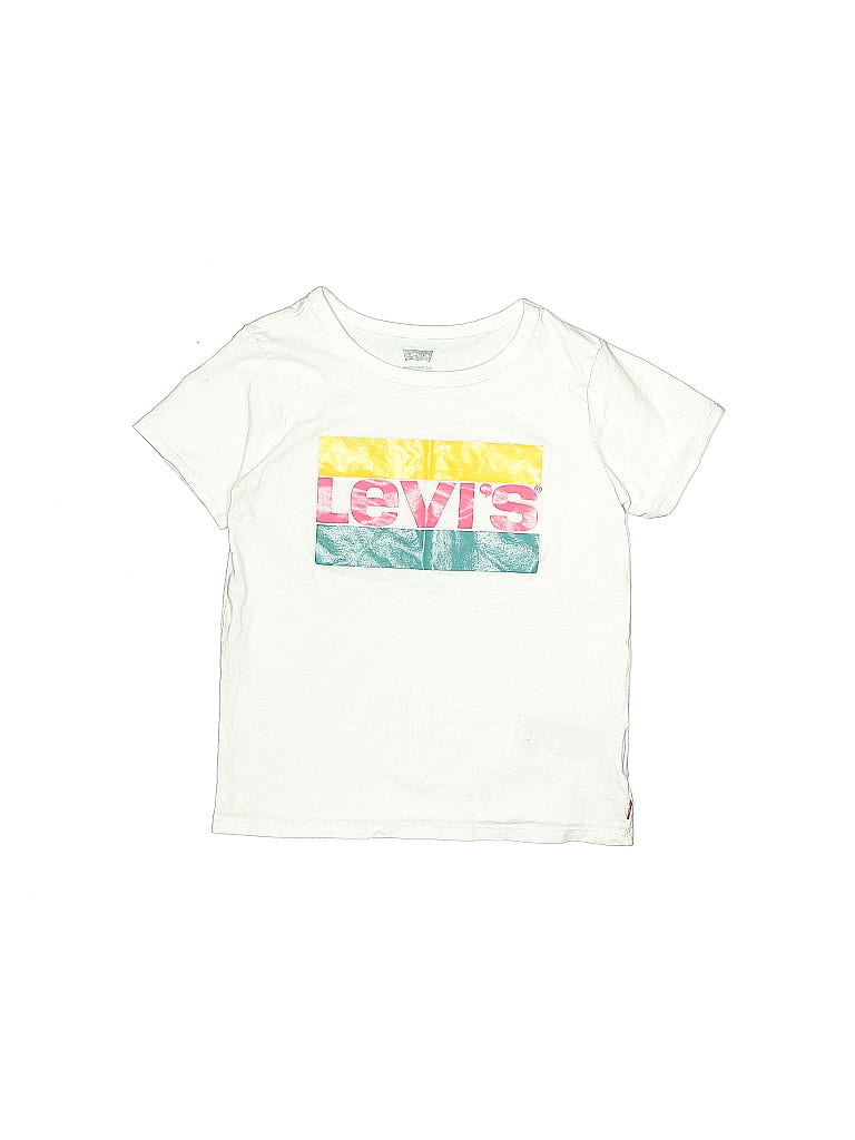Levi's 100% Cotton White Short Sleeve Top Size 10 - photo 1