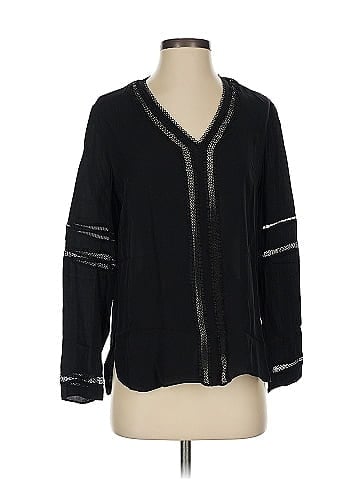 Elie Tahari Long Sleeve Silk Top (view 1)