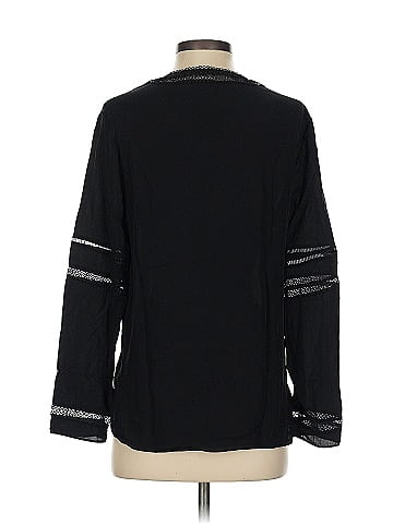 Elie Tahari Long Sleeve Silk Top (view 2)