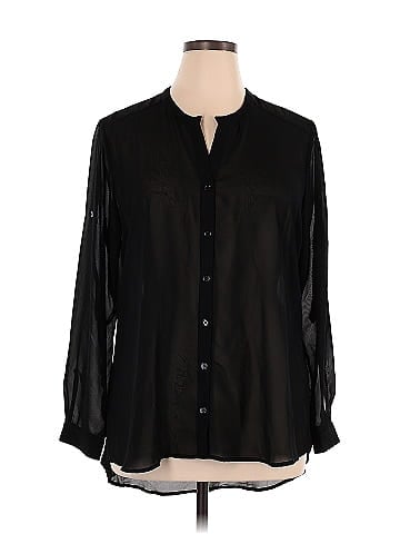 G by Giuliana Rancic Long Sleeve Blouse (view 1)