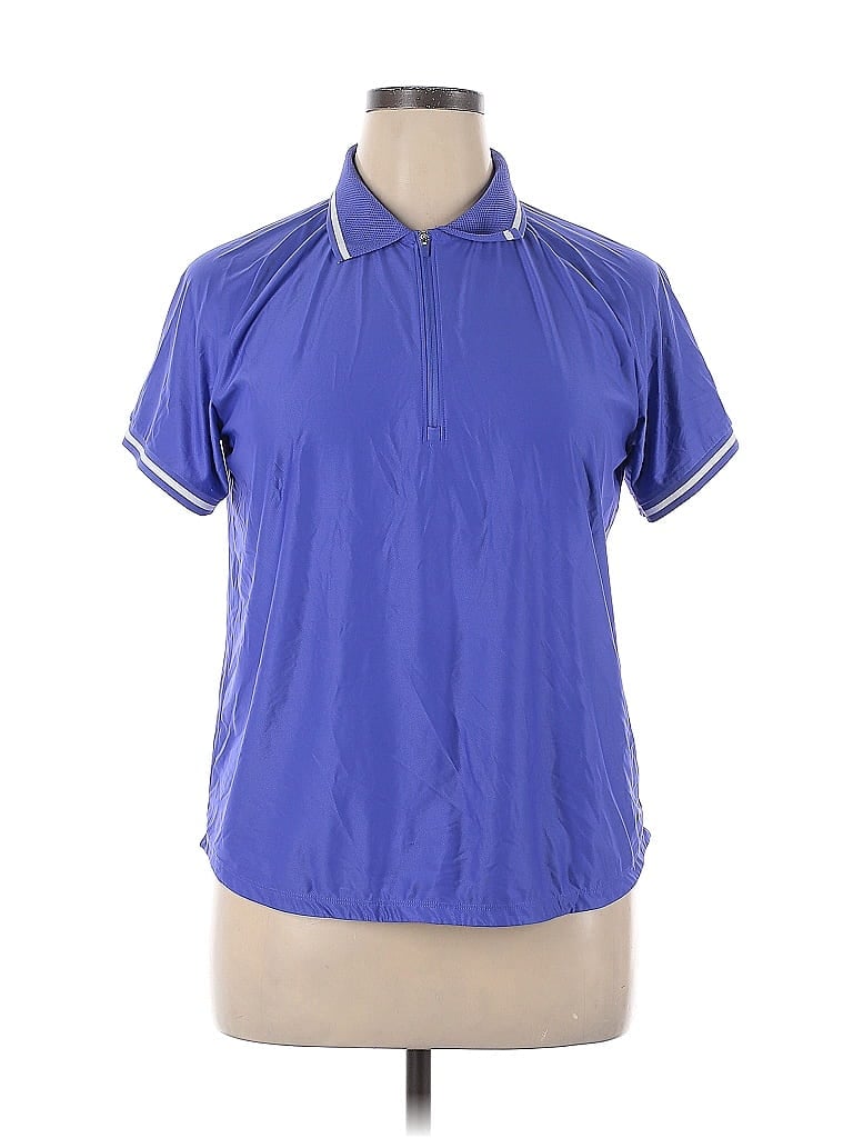 Pre-owned Mondetta Short Sleeve Polo Shirt In Blue