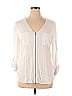 G by GUESS 100% Rayon Ivory 3/4 Sleeve Blouse Size XL - photo 1