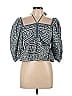 Sea New York 100% Cotton Blue 3/4 Sleeve Blouse Size L - photo 1